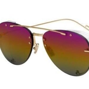 Dior Chroma Gold Rainbow Mirror Sunglasses